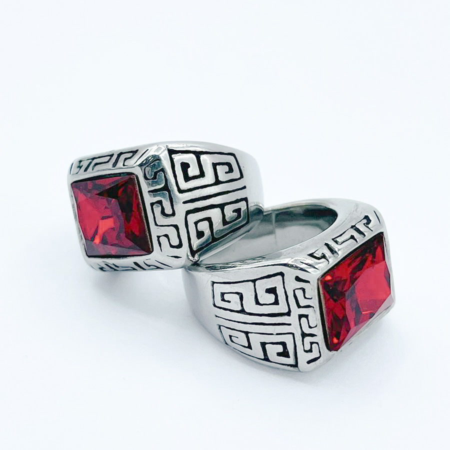 ANILLO HOMBRE-NIÑO
DORADO PIEDRA RECTANGULAR