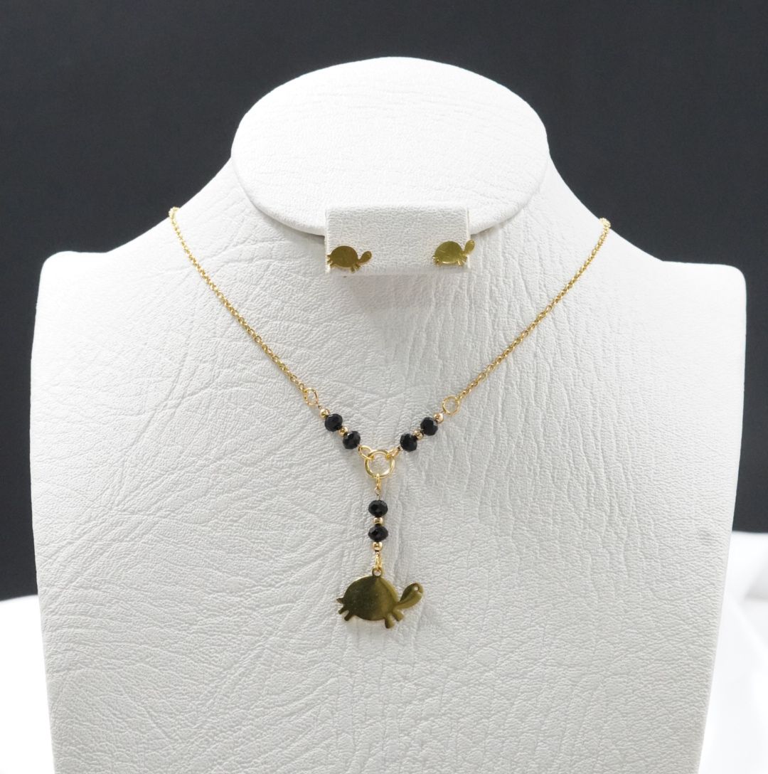 JUEGUITO CORBATIN MURANO TORTUGA NEGRO