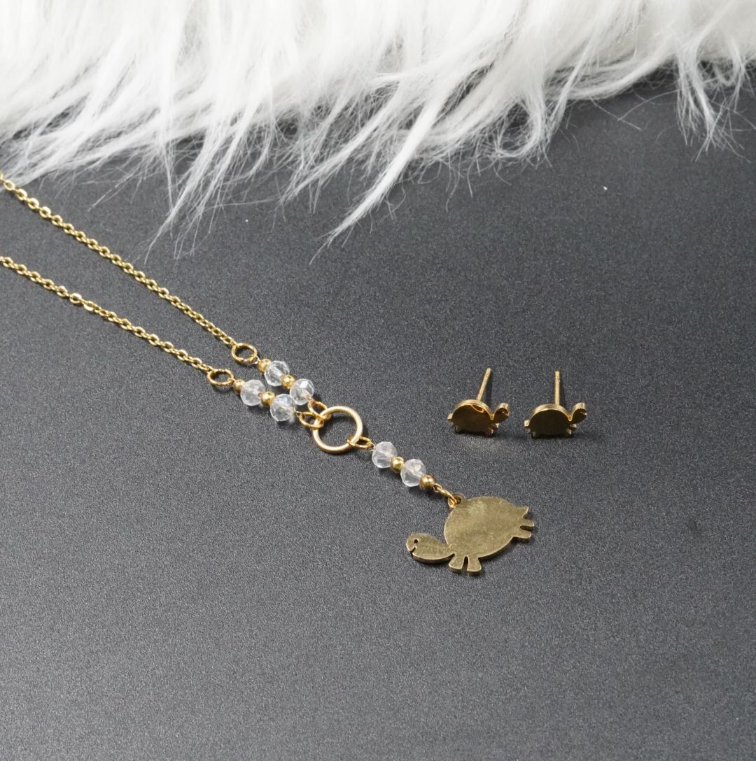 JUEGUITO CORBATIN MURANO TORTUGA BLANCA