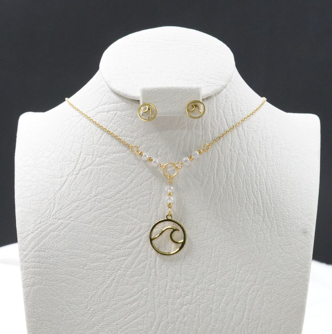 JUEGUITO CORBATIN MURANO OLA BLANCO