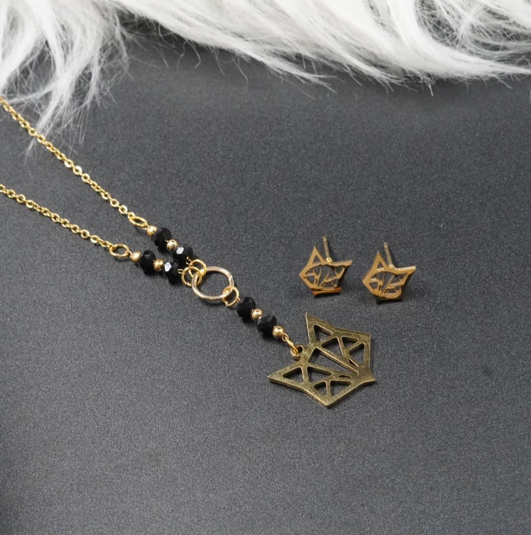 JUEGUITO CORBATIN MURANO ZORRO NEGRO