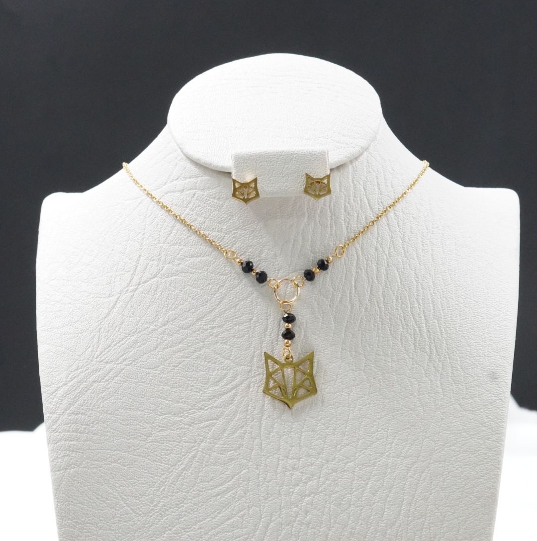 JUEGUITO CORBATIN MURANO ZORRO NEGRO