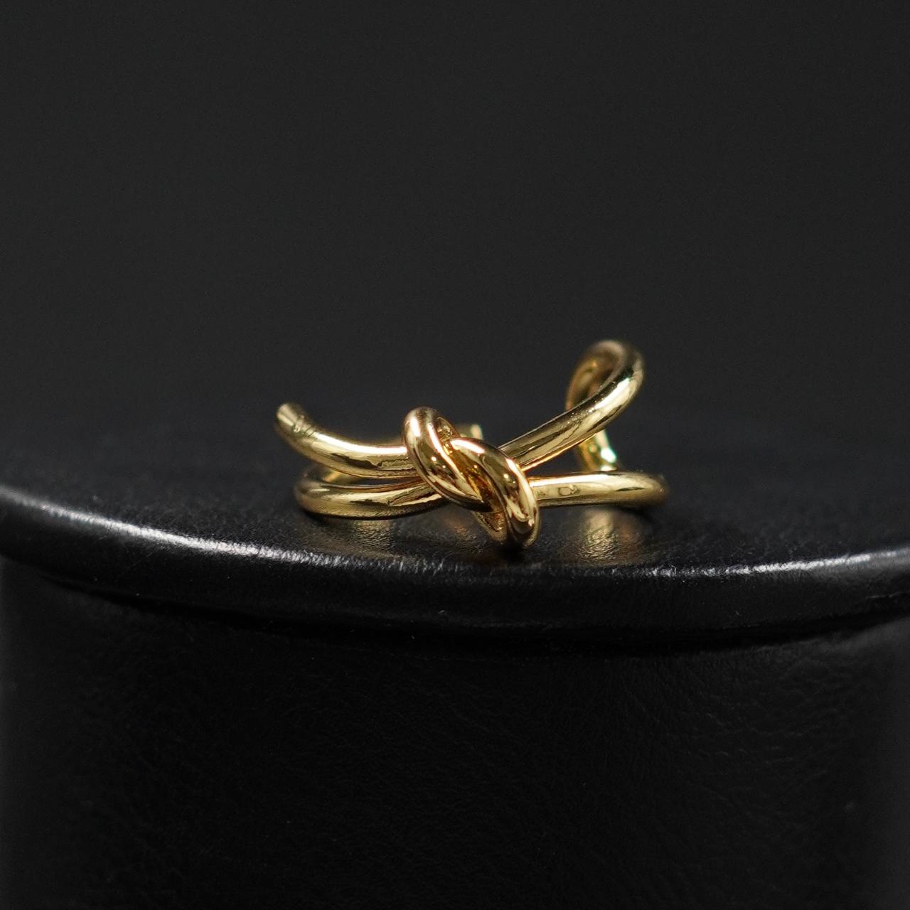 Anillo Nudo de Amor Dorado Rodio