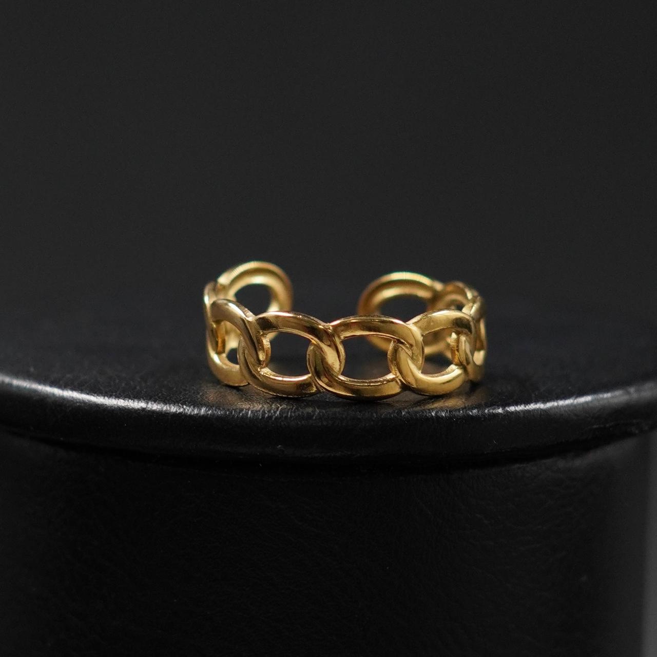 Anillo Casillas Dorado Acero