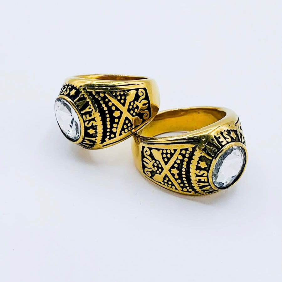 ANILLO HOMBRE-NIÑO
DORADO PIEDRA