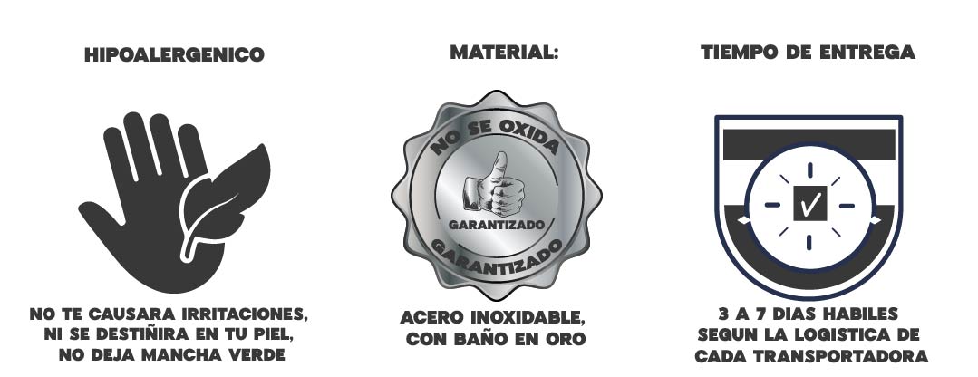 CADENA MILITAR BAÑO ORO 18K