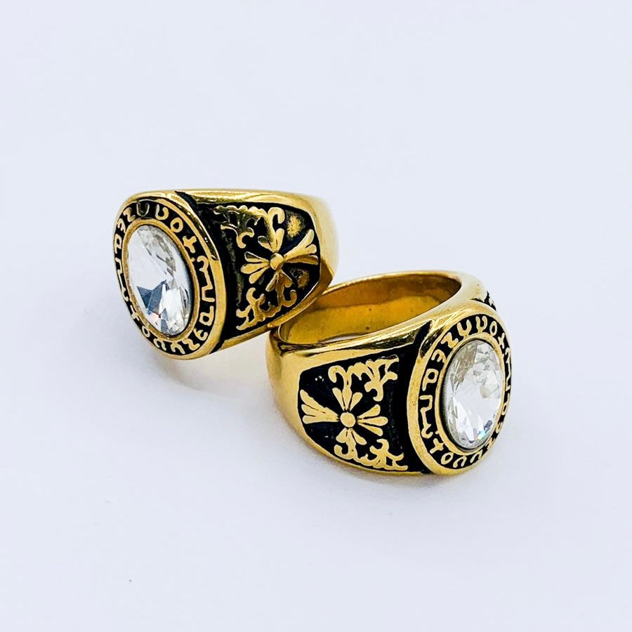 ANILLO HOMBRE-NIÑO
DORADO REAL CON PIEDRA