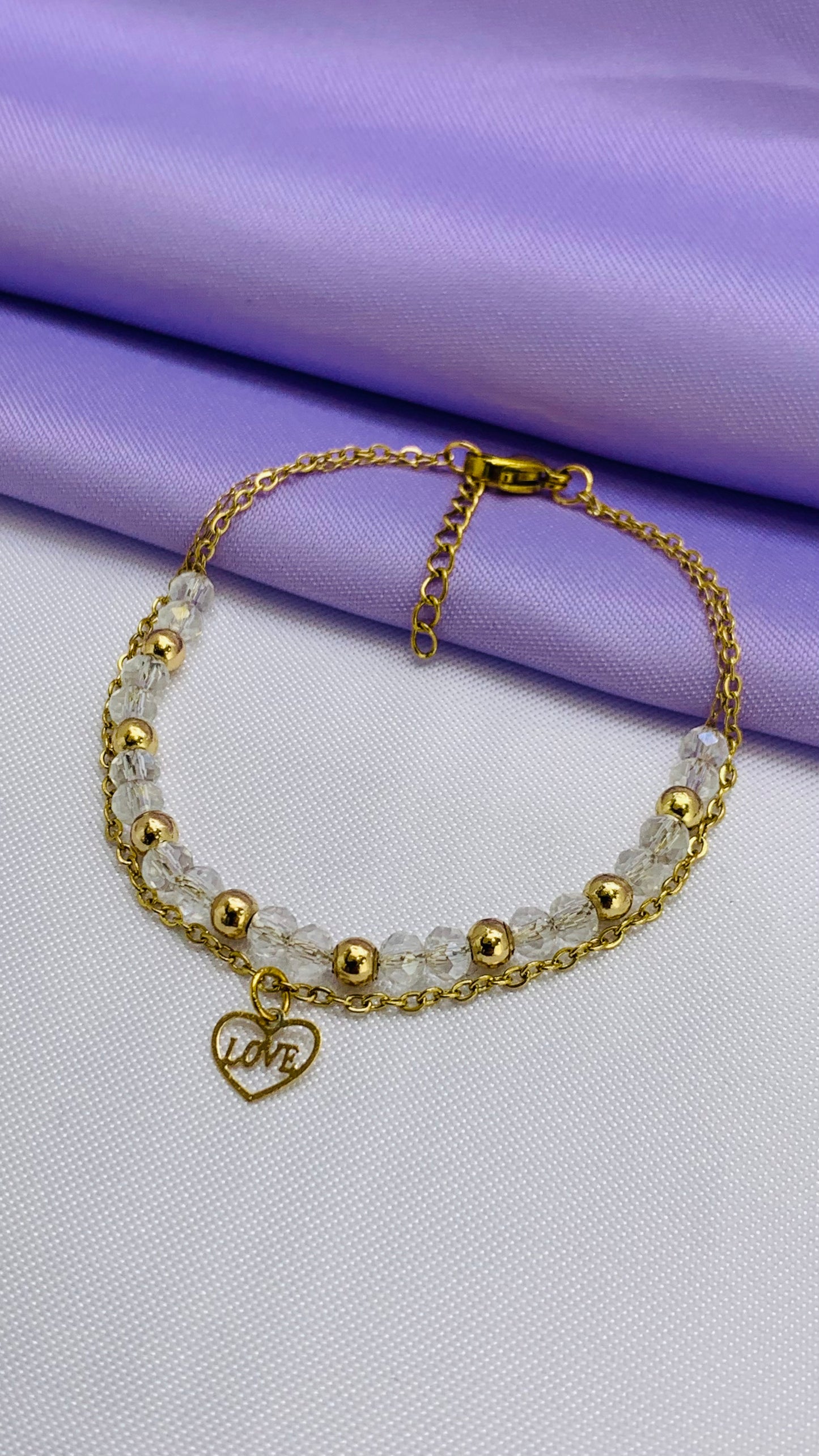 Pulsera Róndela 4mm Dorada