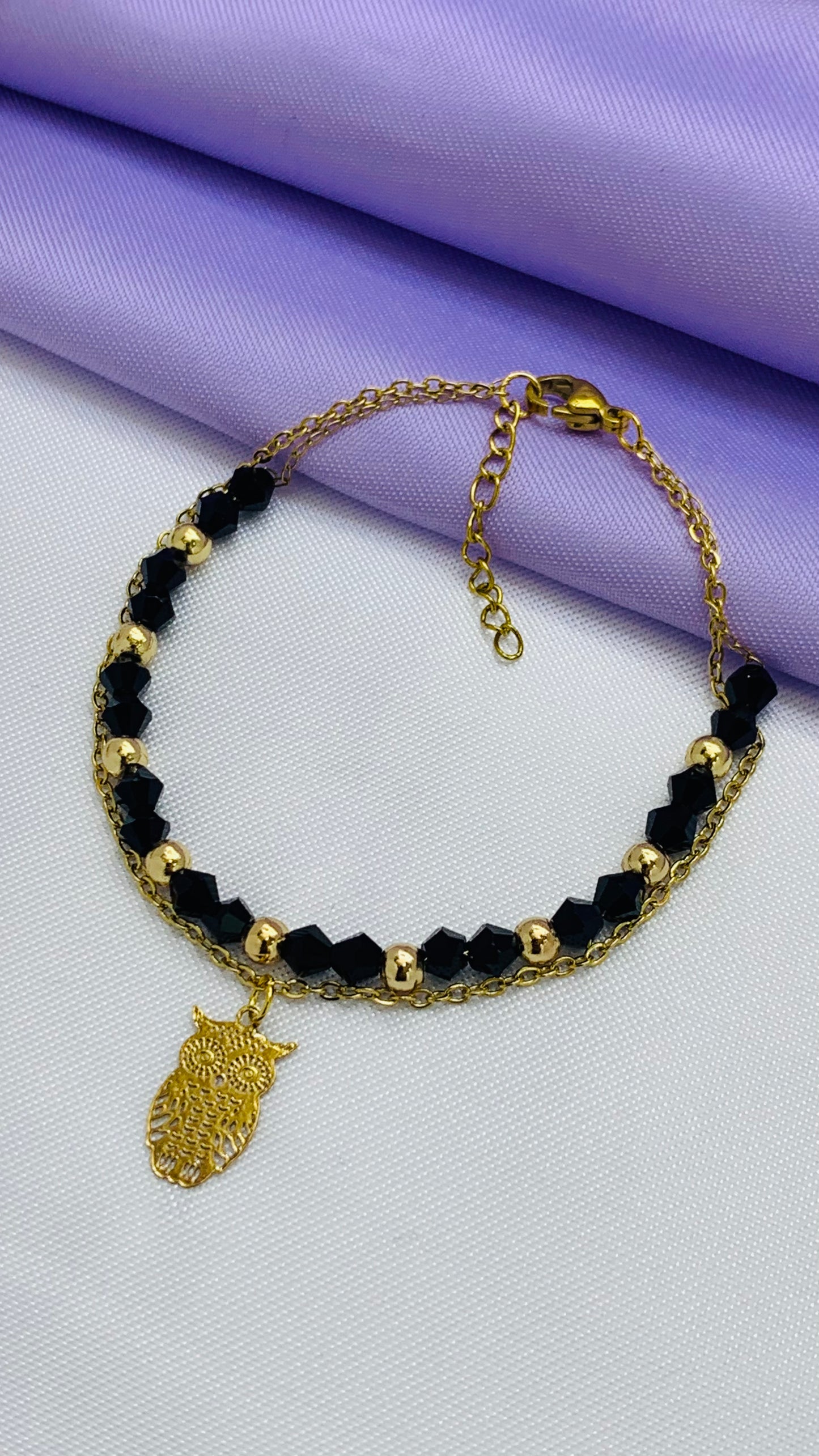 Pulsera Róndela 4mm Dorada