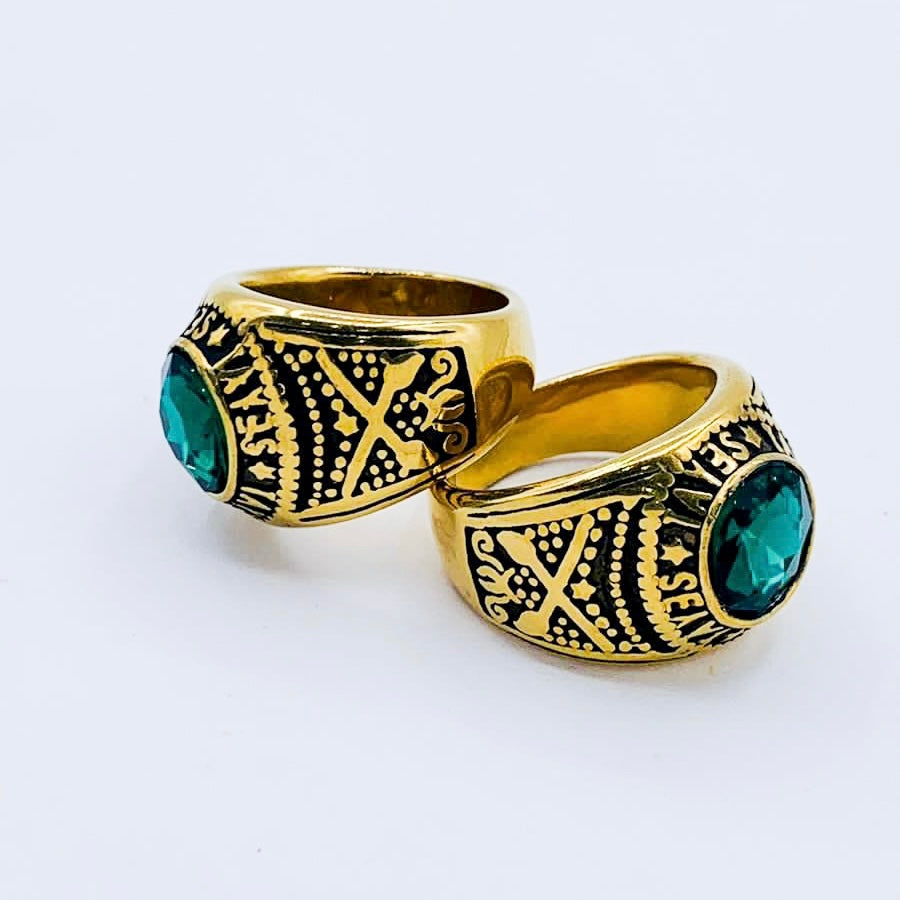 ANILLO HOMBRE-NIÑO
DORADO PIEDRA