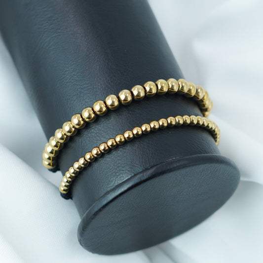 💞PULSERA PAREJA 2x1💞BAÑO EN ORO 18K