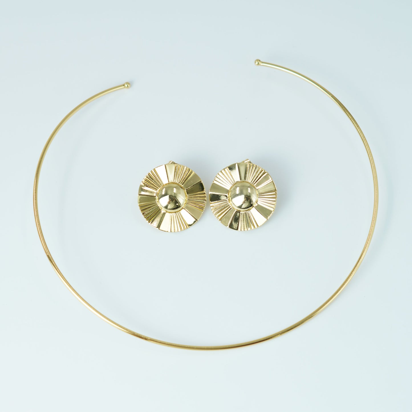 ARO CUELLO-ARETES FLOR