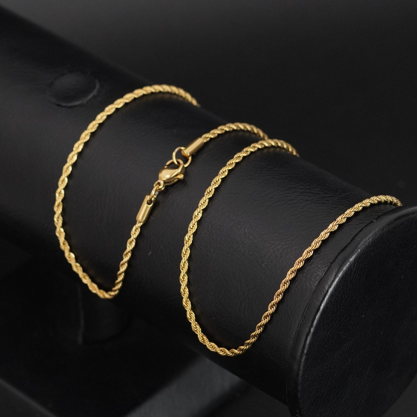 Cadena Lazo - baño en ORO 18K