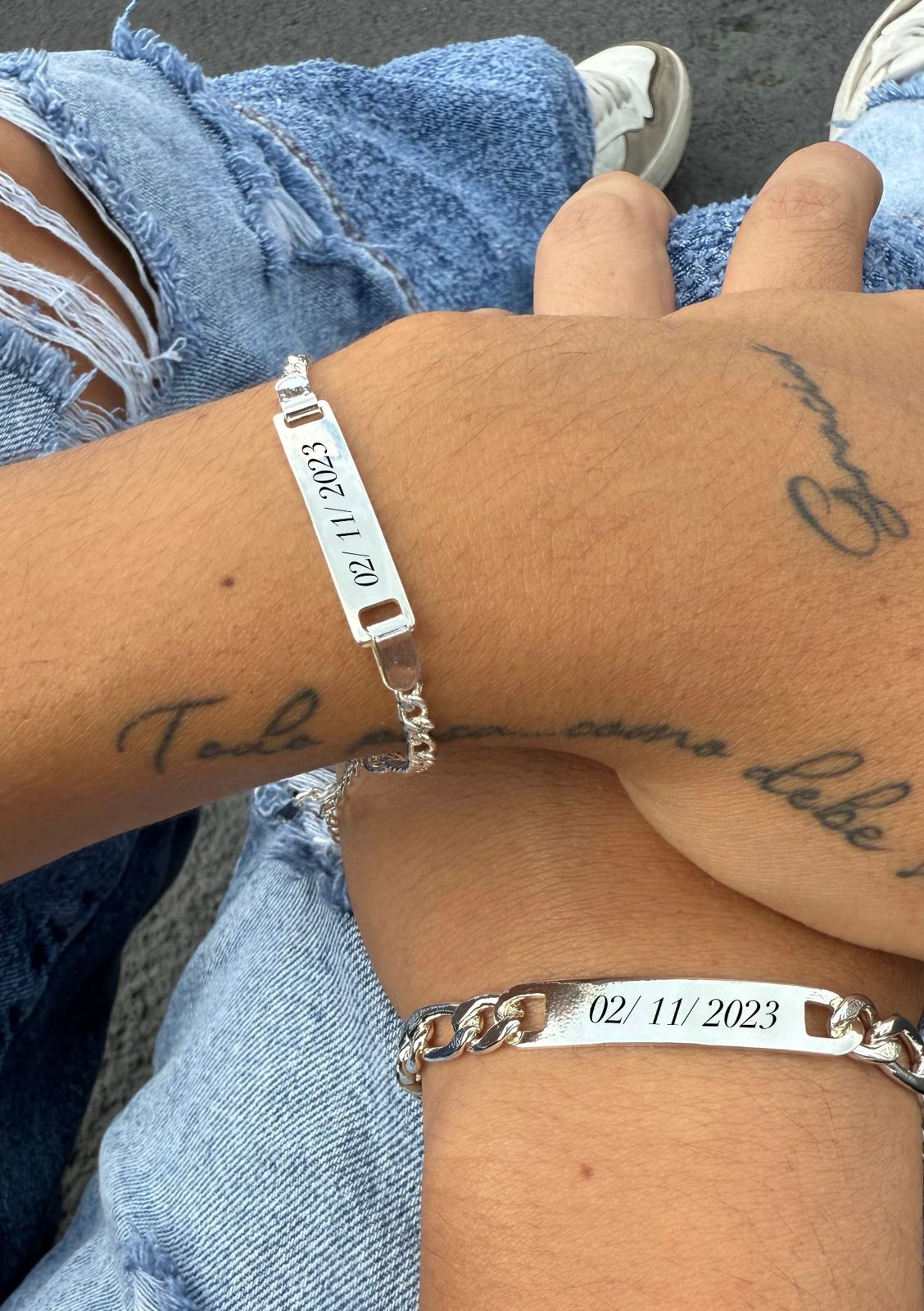 💞 Dos Pulseras Baño Oro 18K, Un Solo Amor: El Regalo Perfecto para Parejas 💞