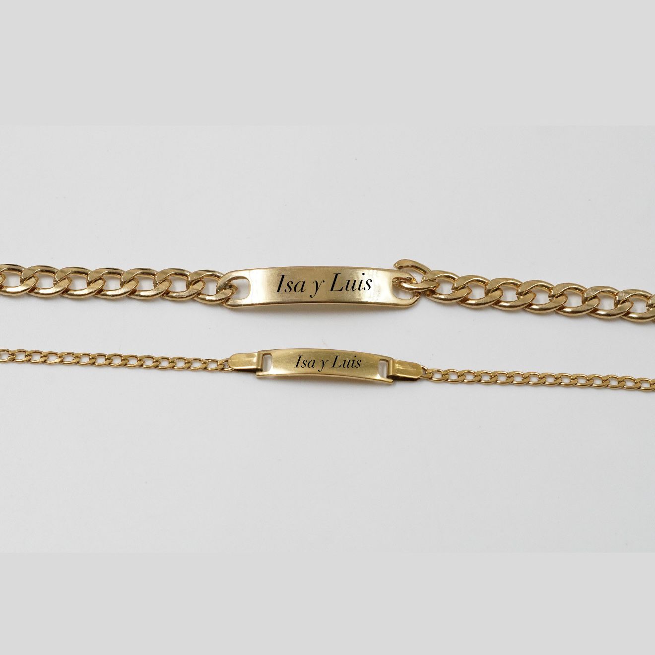 💞 Dos Pulseras Baño Oro 18K, Un Solo Amor: El Regalo Perfecto para Parejas 💞