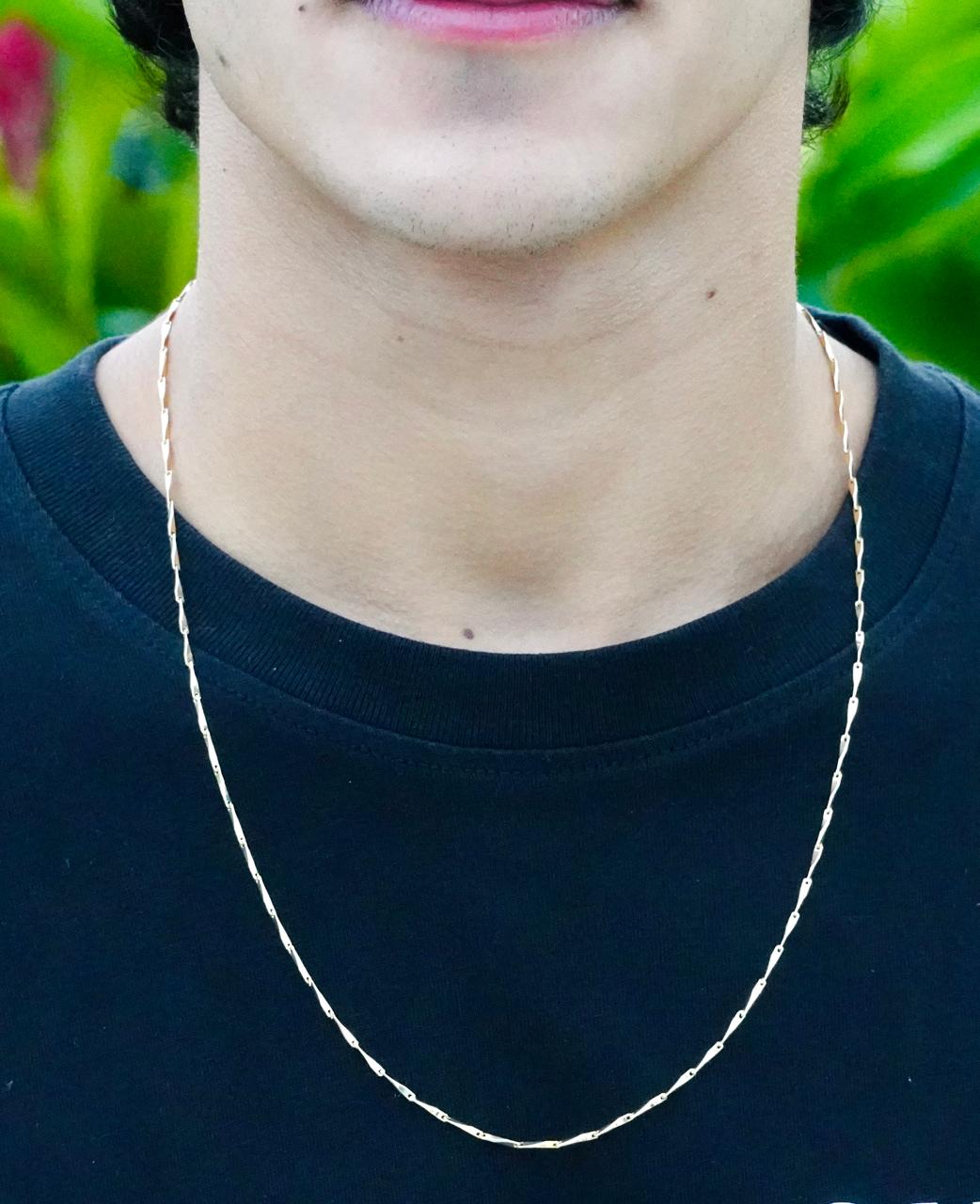 CADENA PALITO RADIANTE BAÑO ORO 18K