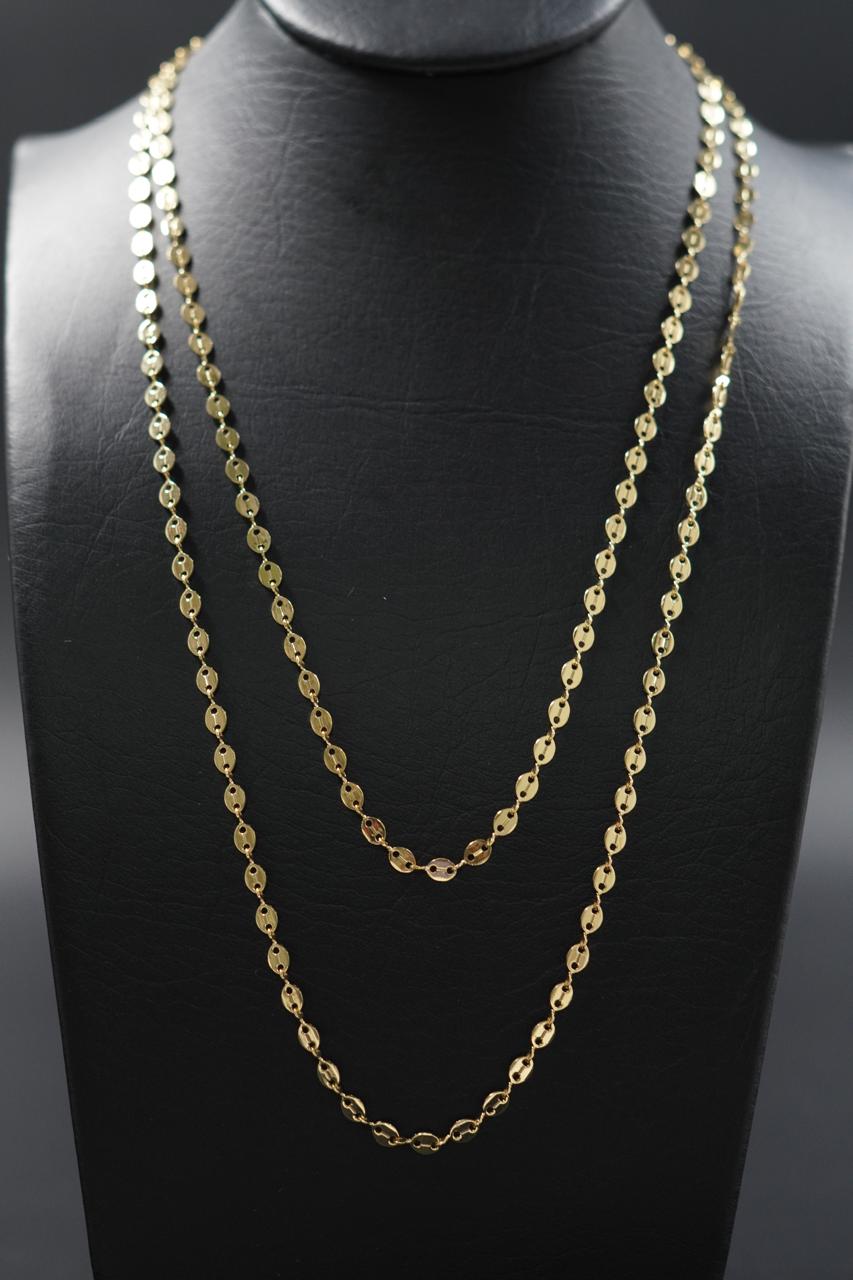 CADENA GUCCI BAÑO ORO 18K