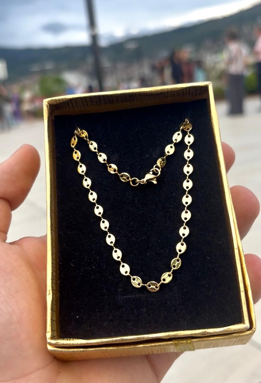 CADENA GUCCI BAÑO ORO 18K