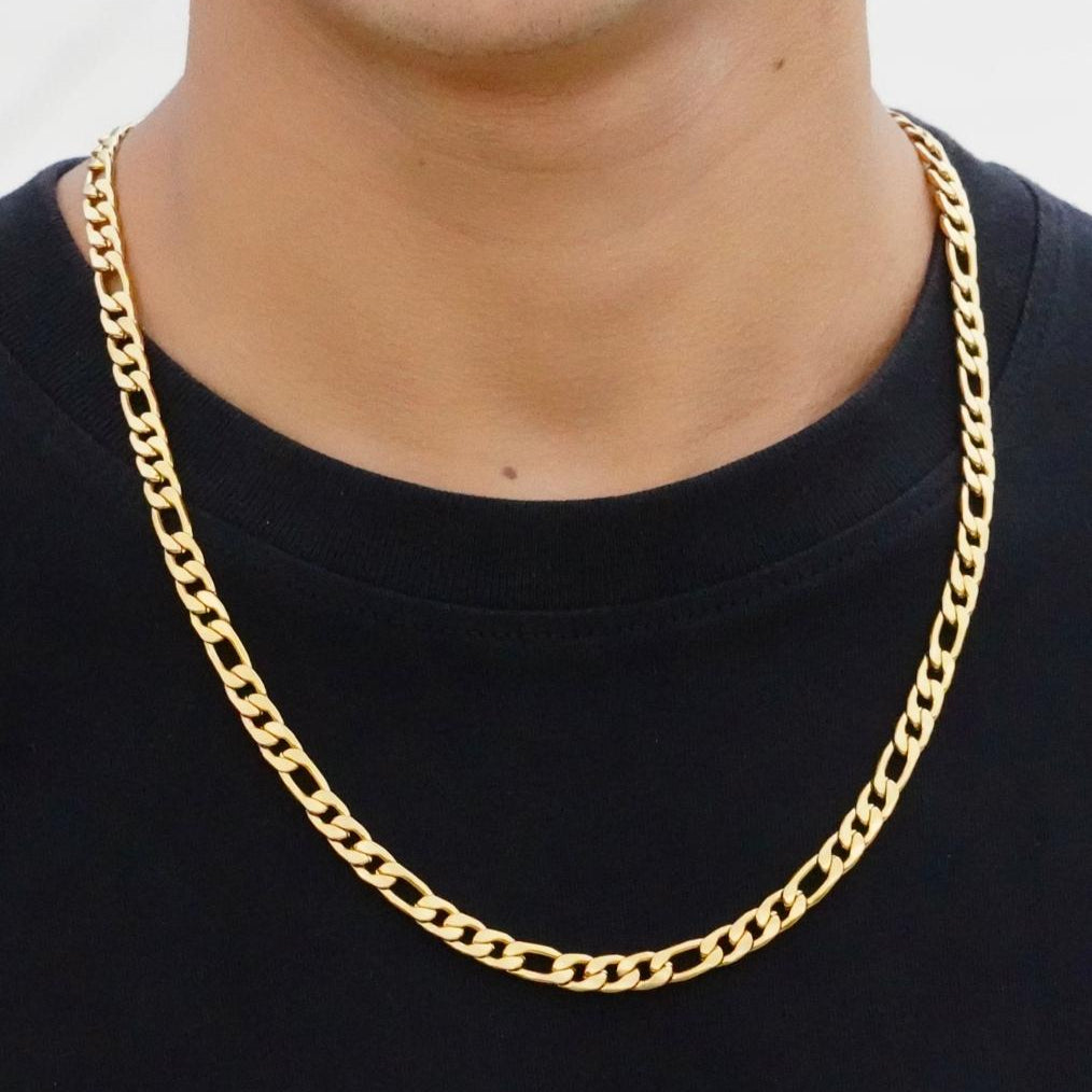 CADENA CARTIER BAÑO ORO 18K Y PLATEADA