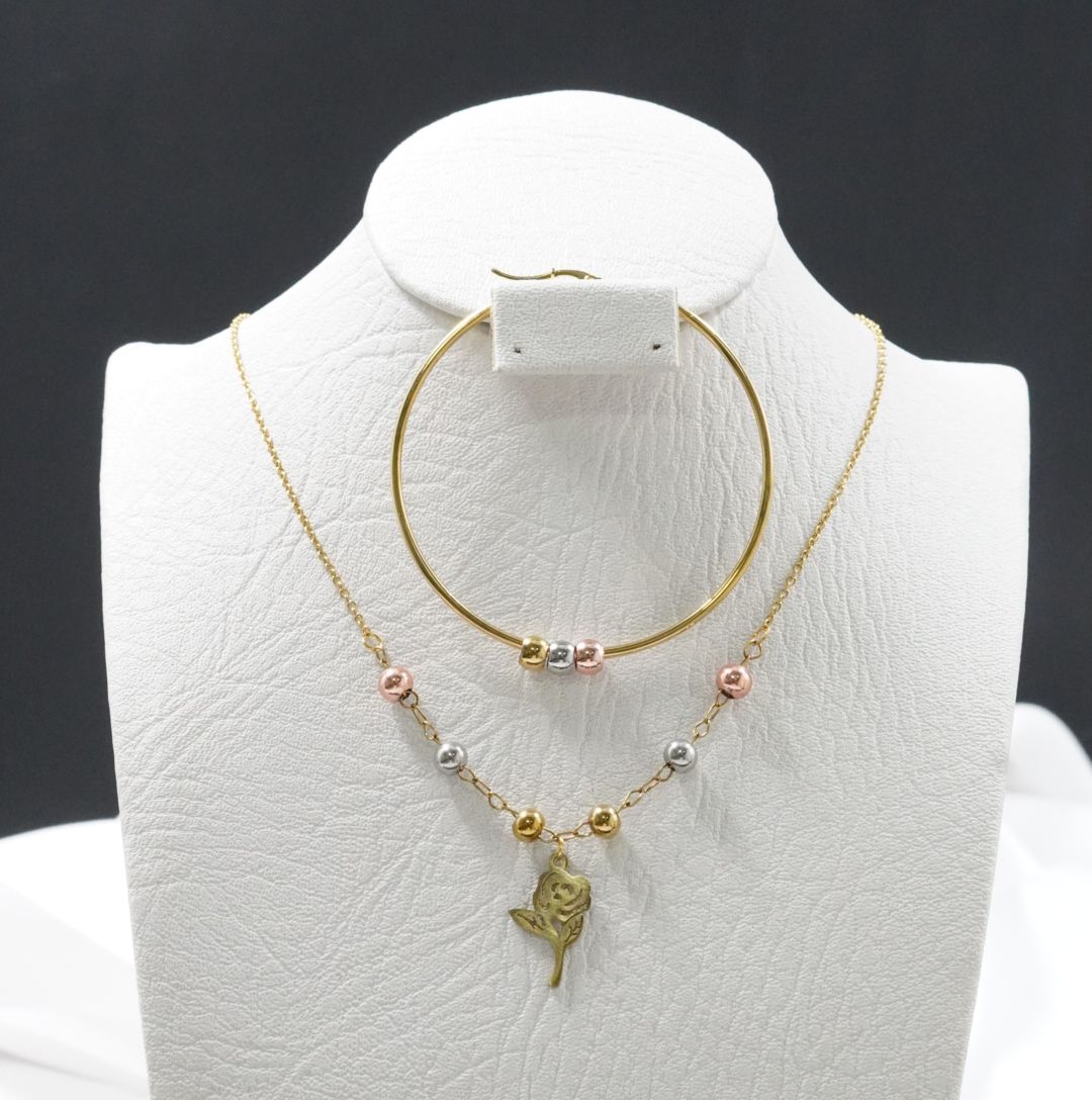 JUEGUITO 3 OROS CON CANDONGA ROSA DORADA